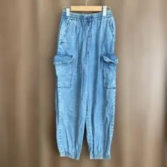 GU GIRLSカーゴプルオンパンツ　Sサイズ