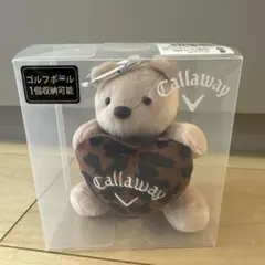 【新品未使用】Callaway レオパードハート抱っこクマ型ボールケース