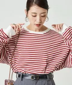 フリークスストア　ビックシルエットボーダーロングスリーブTシャツのサムネイル