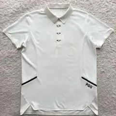 ★バックロゴ★ PGG ポロシャツ ストレッチ 白 PEARLY GATESのサムネイル
