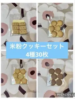 グルテンフリー　米粉クッキー4種30枚のサムネイル