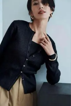 新品・未使用・タグつき Arpege story ラメリブニット 新品】2024 アルページュストーリー Arpege story ラメニット