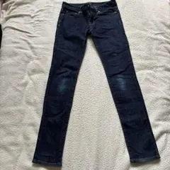 【GU】ダークブルー スキニーデニム