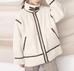 NICE CLAUP ナイスクラップ ムートンリバーシブル ボアジャケット