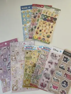 【9点】100均 セリア ダイソー　サンリオシール まとめ売り セット