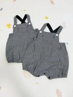 MEPOUREN チェック柄 サロペット 80cmのサムネイル