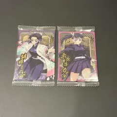 鬼滅の刃　ウエハース10 プラカード　胡蝶しのぶ 栗花落カナヲ　BANDAI