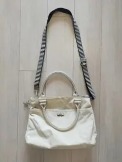 専用★キプリング ナイロン ショルダーバッグ アイボリー クリーム