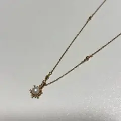 agete アガットk10 パールネックレス