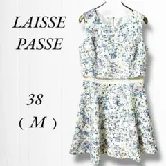 《レッセパッセ》花柄/ワンピース/ノースリーブ/M/可愛い/フェミニン