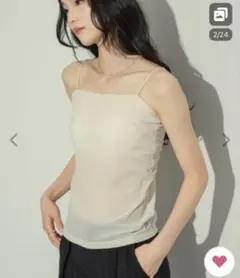 NEUNA ヌナ　ベロアキャミソール