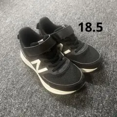 ニューバランス スニーカー 18.5cm ワイド ブラック