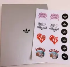 韓国　adidas 聖水　seoul 限定ノベルティ　ノート　ステッカー