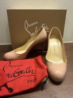 Christian Louboutin ルブタン レッド　37 ヒール修理付き Christian Louboutin ルブタン レッド 37 ヒール修理付き - メルカリ