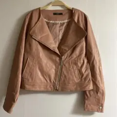 MARBLE WALTZ ピンクレザージャケットライダース