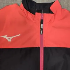 Mizuno 長袖ウインドブレーカー 150 ピンク/ブラック