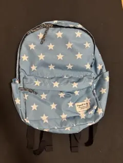 星柄 スター 水色 リュックサック