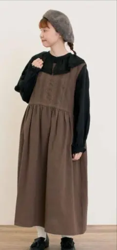 サマンサモスモス レース貼りノースリワンピース