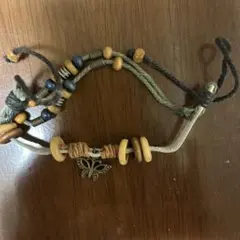 ハンドメイド バタフライチャーム ブレスレット