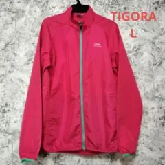 TIGORA ティゴラ ナイロンジャケット L レディース 赤 ピンク 薄手