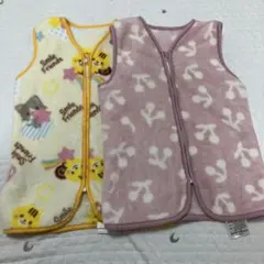 ベビースリーパー　2点　アニマル柄　さくらんぼ柄　フリース素材　西松屋