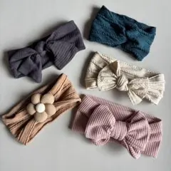 ヘアバンド 5点セット リボン お花