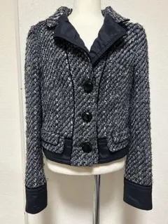 BODY DRESSING Deluxeサイズ38ツィードジャケット♭5678