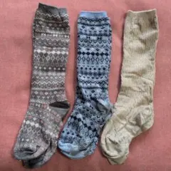 ユニクロ　キッズヒートテック靴下3足セット