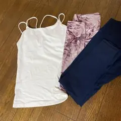 lavaヨガウェア　タンクトップ1枚　レギンス2枚　Ｍ