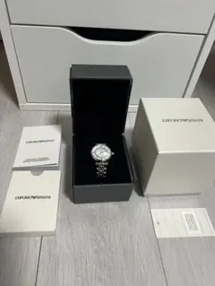 EMPORIO ARMANI シルバー アナログ時計