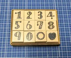 《 スタンプ工房愛 》ラバースタンプ 数字スタンプ 数字ハンコ 数字はんこセット