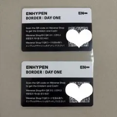 BORDER : DAY ONE QRコード カード 封入 セット まとめ売り