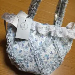 お値下 a.v.v ミッシェルクラン 花柄 手提げバッグ 巾着 超軽量 容量大