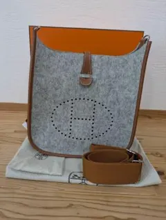 HERMES エブリン3PMフェルト レザー - メルカリ