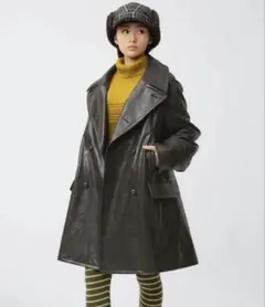 新品未使用☆GU beautiful people フェイクレザーOlive Mのサムネイル
