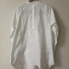 &.NOSTALGIA ホワイトリボン付き長袖ロングシャツ