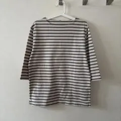 新品　無印良品　オーガニックコットン　七分カットソー L