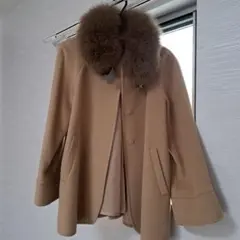 Apuweiser-riche ベージュ ポンチョコート サイズ2