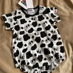 チロルチョコ　牛柄ロンパース