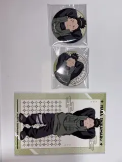 NARUTO 小さくなっちゃった シカマル 缶バッジ ポストカード