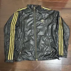 adidas ブラック ナイロンジャケット M
