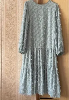 Ray BEAMS フリンジティアードワンピース