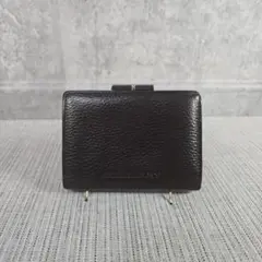 未使用に近い　BURBERRY　バーバリー　二つ折り財布　がま口　レザー