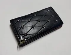 ◆送料無料◆ calee LEATHER STUDS LONG WALLET