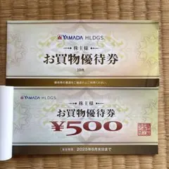 ヤマダ電機　株主優待券10000円分(500円×20枚)