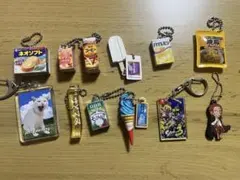 食品 食べ物 お菓子 ストラップ12個セット ガチャガチャ キーホルダー