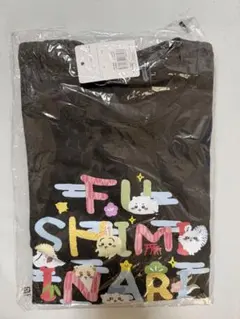 ちいかわ もぐもぐ本舗 伏見稲荷 Tシャツ ブラック Lサイズ