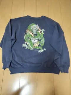 90's Old Stussy ドラゴン ネイビー　Sサイズ