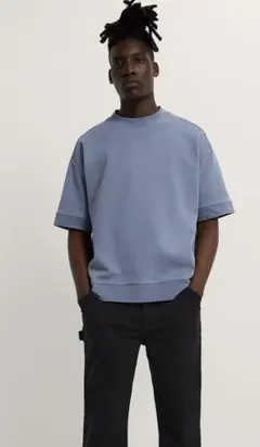 ZARA メンズ プレミアムスウェットシャツ Tシャツ スウェット