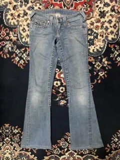 True Religion ブーツカット JOEY デニムパンツ ブルー w25 - メルカリ